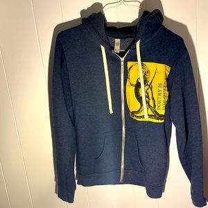 Organic cotton zip up hoodie Poetry is for Queers